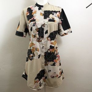 Phillip Lim x Target Floral Shirt Dress Medium